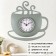 Watch wall -mounted kitchen "cup", silent, 31.5 x 30.5 cm, aa