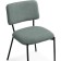 Stol on a metal frame Metal/Buyer fabric, black/olive 48x55x77 cm