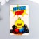 Keychain-key a metal "Duckling Boxer-Games ended" 5.3x4.6 cm