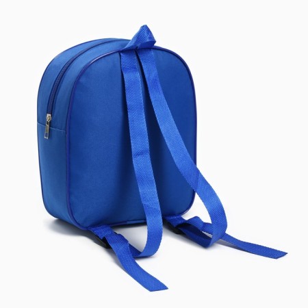A backpack with a pocket 25*22*9cm, Blue Tractor-2