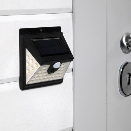 Garden lamp on a sunny battery, invoice, 11 × 12.5 × 5.5 cm, 40 LED, white glow-1