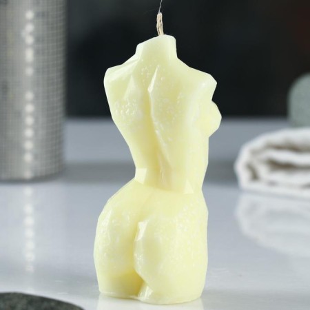 Figure candle "Female Crystal" Milk, 10cm-3