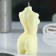 Figure candle "Female Crystal" Milk, 10cm