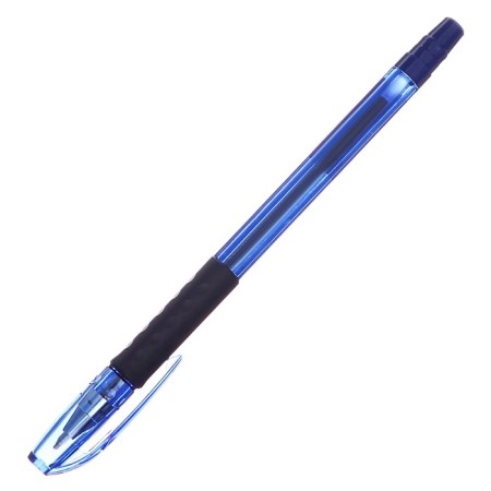 Ballpoint Pentel pen “Ideal student handle”, three-sided capture zone, node is 0.7 mm, blue rod, oil base, rubber flu-2
