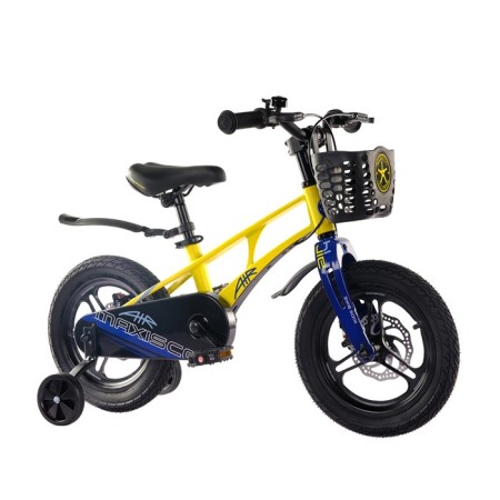 Bicycle 14 ’’ maxiscoo Air Pro, yellow matte color-1