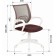 Armchair for operator Brabix Fly MG-396W, white plastic, mesh, brown TW-09A/TW-14C