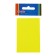 Block with a sticky edge of 51 mm x 76 mm, 100 sheets, fluorescent, yellow