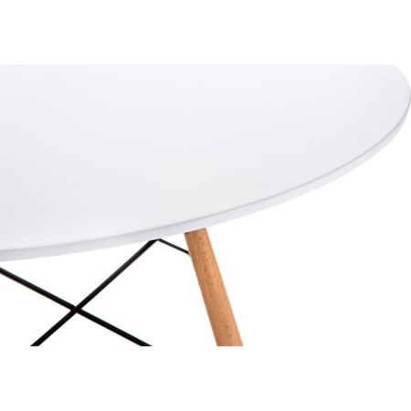 Wooden Table Table Buka/Metal, Natural 90x90x72 cm-5
