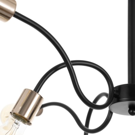 Ripley chandelier 8he27 40w black and gold 60x60x40 cm-7