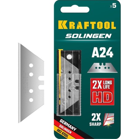 Kraftool Solingen-A24 09625-S5_Z02 blades, trapezoidal, 5 pcs.