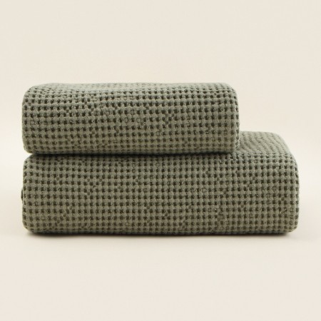Waffle towel SL Home: Linen "Oliva" 40x70 cm, 51% flax, 49% cotton, 235 g/m2-2