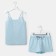 Pajamas kaftan "peas" shorts, top, p. 44-46, blue