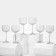 A set of glass glasses for the wine "Pion", 190 ml, 6 pcs
