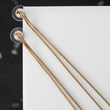 Hanging earrings "maxi", color gold, 23 cm-1