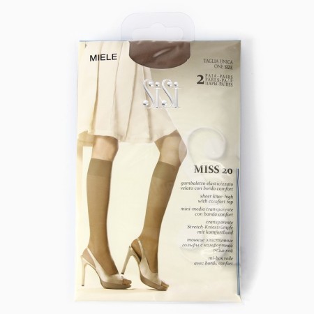 Women's golfs Miss 20 (golfs - 2 pairs), beige color (miele), unico