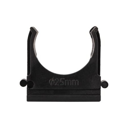 Clip for a pipe Ø 25 mm black (10 pcs./Union) Rexant-3