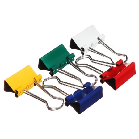 A set of clamps for cauliflower 19mm, 40 pieces, 4 colors, in a plastic tube-1
