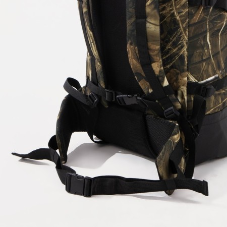 Tourist backpack, 70 l, department on screed with a lace, 3 outer pockets, with extension, Huntsman, Kamysh color-4