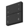 Technical DRC034-8-B, 9.1x8.6x1.5 cm wireless control panel, black color is