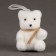 Foam toy "White Bears", 8 cm