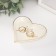 Souvenir Ceramics stand for the Ring "Mrs." Heart 10x9x1.6 cm
