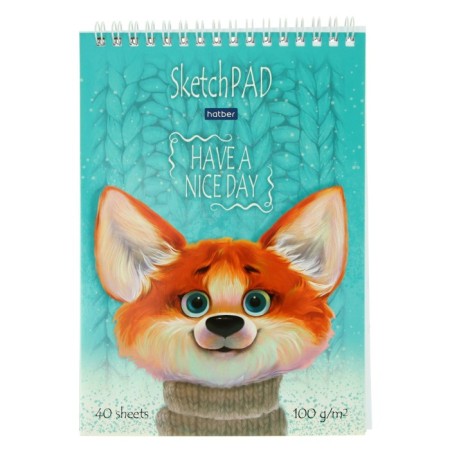 A5 sketchbook, 40 sheets on the crest "Funny Corgi", cover Clockwork Cardboard, Hard SAME, Block 100 G/M2