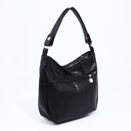 Load bag with lightning, external pocket, black color-2