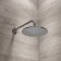 Shower watering can Iddis Optima Home OPH22CRI64, upper, round, d = 228 mm, ABS plastic, chrome