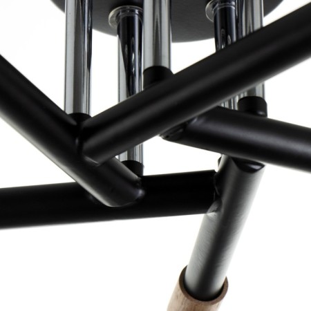 Svetogor chandelier "Star" 5x60W E27 Black 53x53x26cm-5
