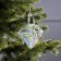 Fir -tree ball "Frosty crystal", batteries, 1 LED, glow warm white
