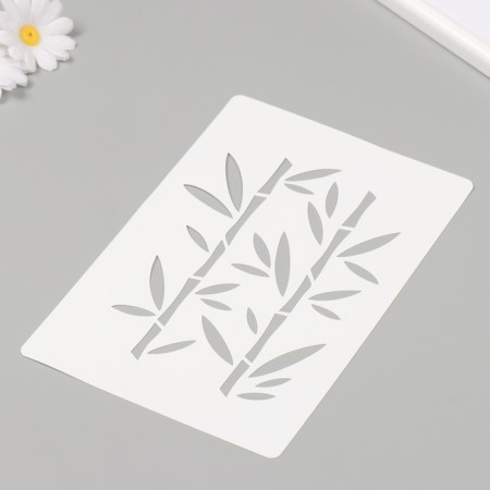 Plastic stencil "bamboo" 16x24 cm-1