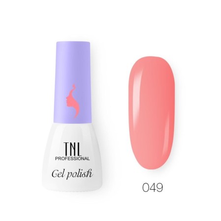 TNL Mini Gel-Lygs “8 Senses”, No. 049 Coral-pink, 3.5 ml