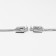 Earrings Metal "Modern" Geometry, Silver Color