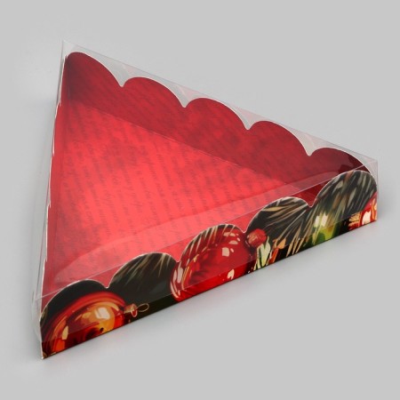 Bearbox, confectionery packaging, "New Year's balls", 18 x 18 x 4 cm, New Year-1
