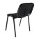 Stool "iso", the frame is black, the upholstery is gray