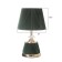 Table lamp "Claudia" 1x40W E27+LED Emerald Belief/Gold 15x15x32.5cm 10683