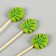 Skewers "leaves", in a set of 12 pieces