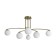 Freya FR543CL-06BS HANGER, 1100X11100X495 mm ceiling lamp, E14, 6x60W, brass color