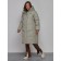Coat insulated winter female, size 44, green color