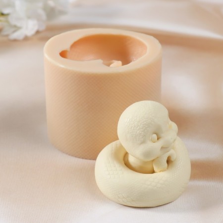 Silicone Mold "Snake No. 10" 6.5x7x6 cm-1