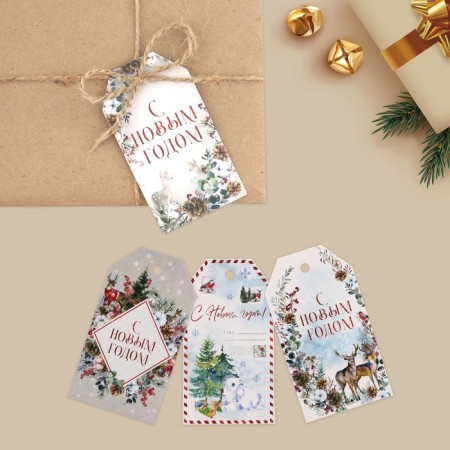 Schildik decorative in the set "Magic Holiday", 6 pcs, 17 x 15 cm, New Year-1