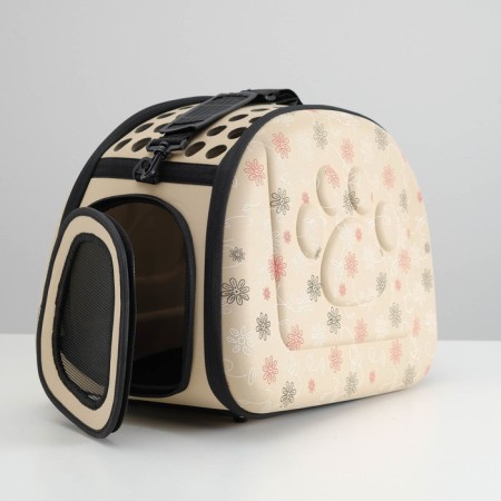 A folding bag-sheer with a separate entrance, EVA material, 43.5 x 28 x 33 cm, beige-4
