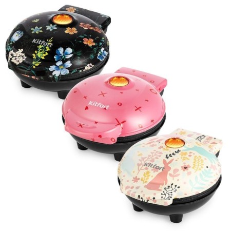 Pancake KitFort KT-1683-2, 550 W, cord 0.7 m, pink color-2