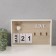 Decorative wood hooks with a “heart with a bow” calendar 30x20 cm