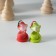 Polystone souvenir "Good snakes in the New Year's cap" Red-green mix 2.5x2.5x4 cm