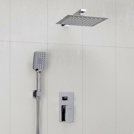 The shower system wasserkraft a16590, built -in, tropical shower, shower, chrome-1