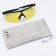 Glasses for outdoor activities "bad weather/night" with a cover, a napkin