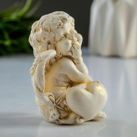 Figure "Angel with the heart" gilding, 6x8x5cm-1