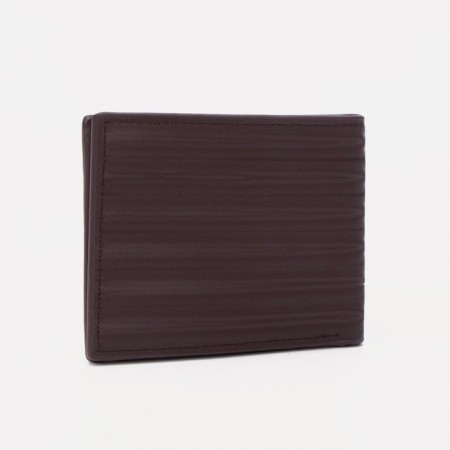 Male purse without fastening, for bills, for cards, brown color-1