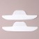 Protective liners from sweat and pollution, set - 10 pcs, on a glue base, 24.7 × 6.8 × 0.1 cm, beige color